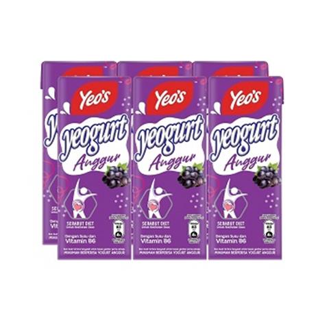 Yeo's Yeogurt Grape 24 Tetra x 250ml